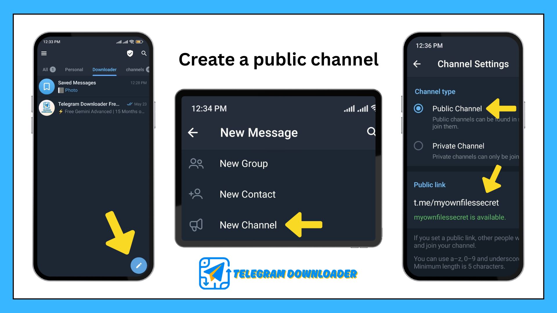Create a “public channel”