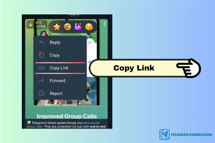 copy telagram link